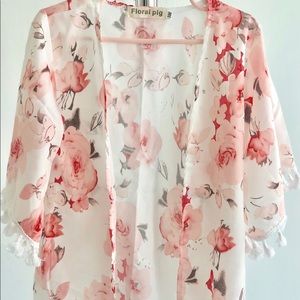 Flowered Kids Kimono
